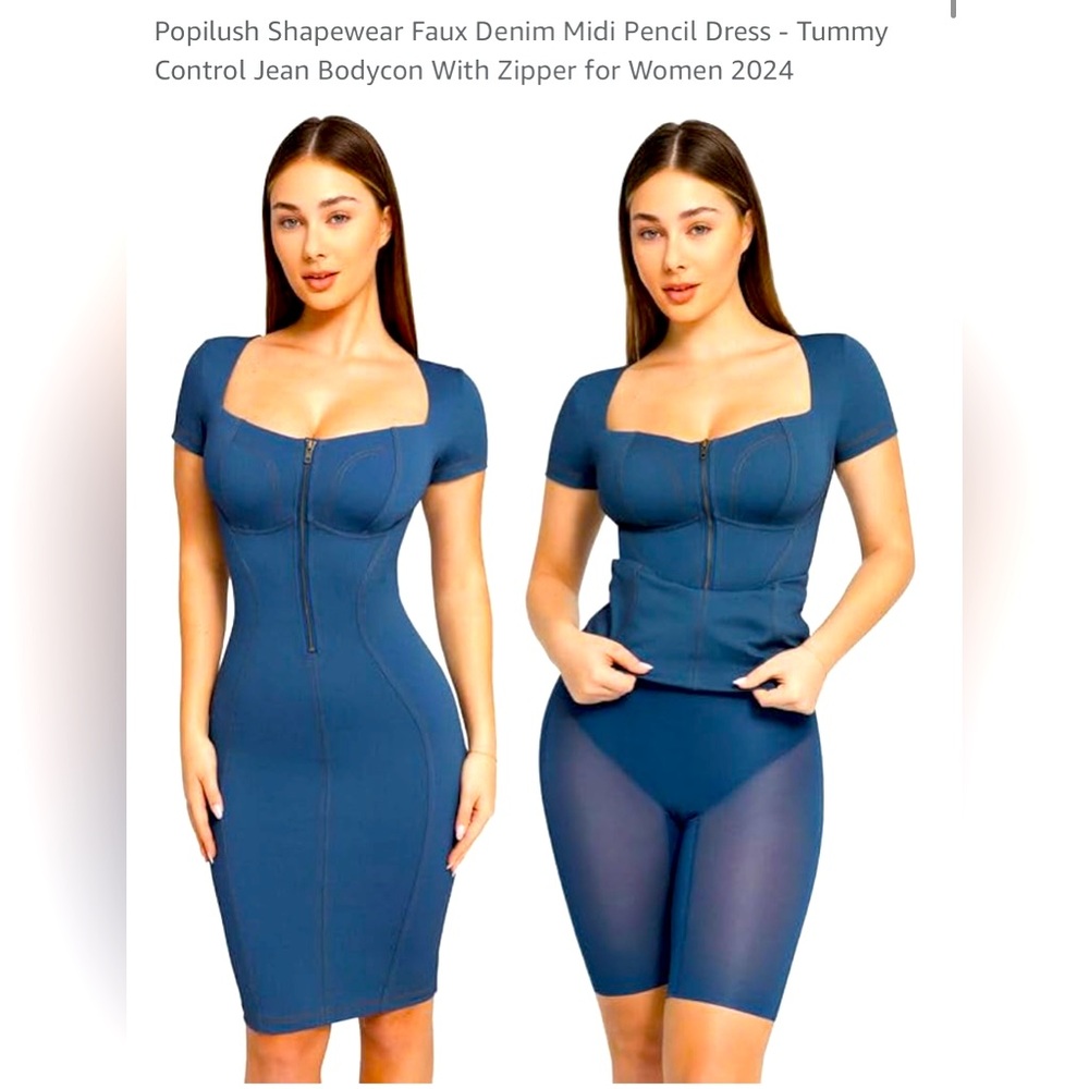 Denim Blue Shapewear Dress